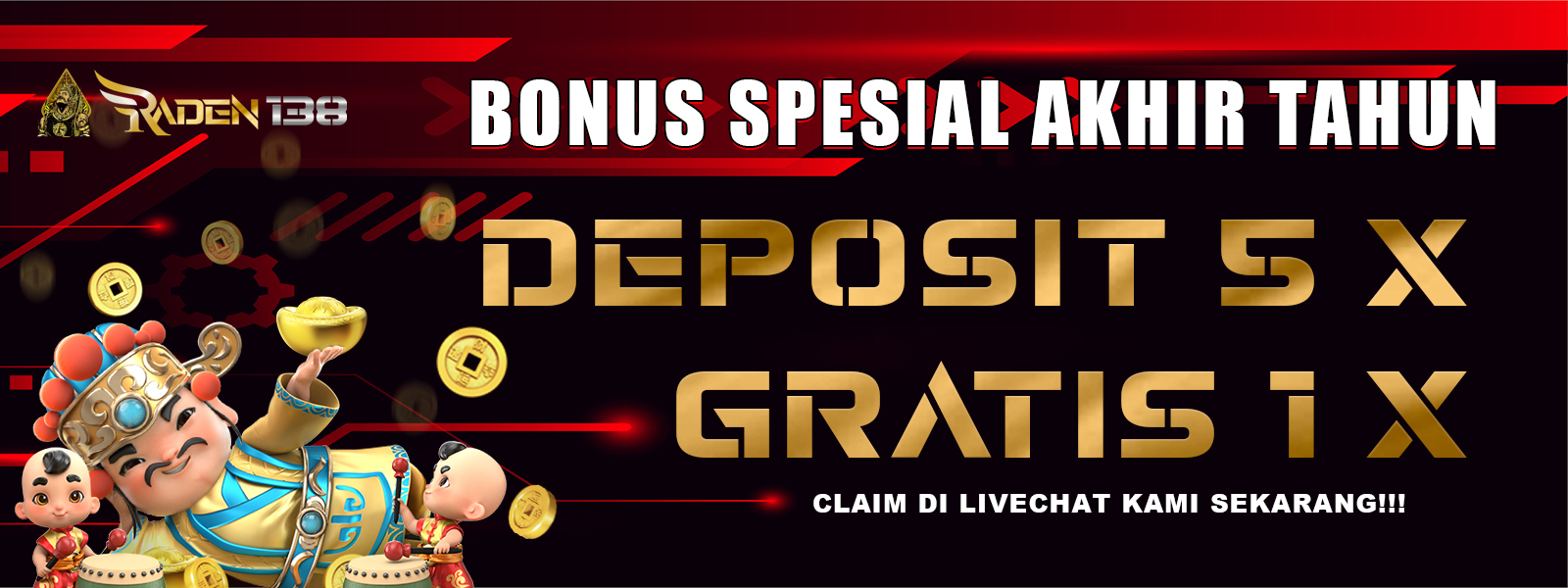 Bonus Deposit 5X Gratis 1X